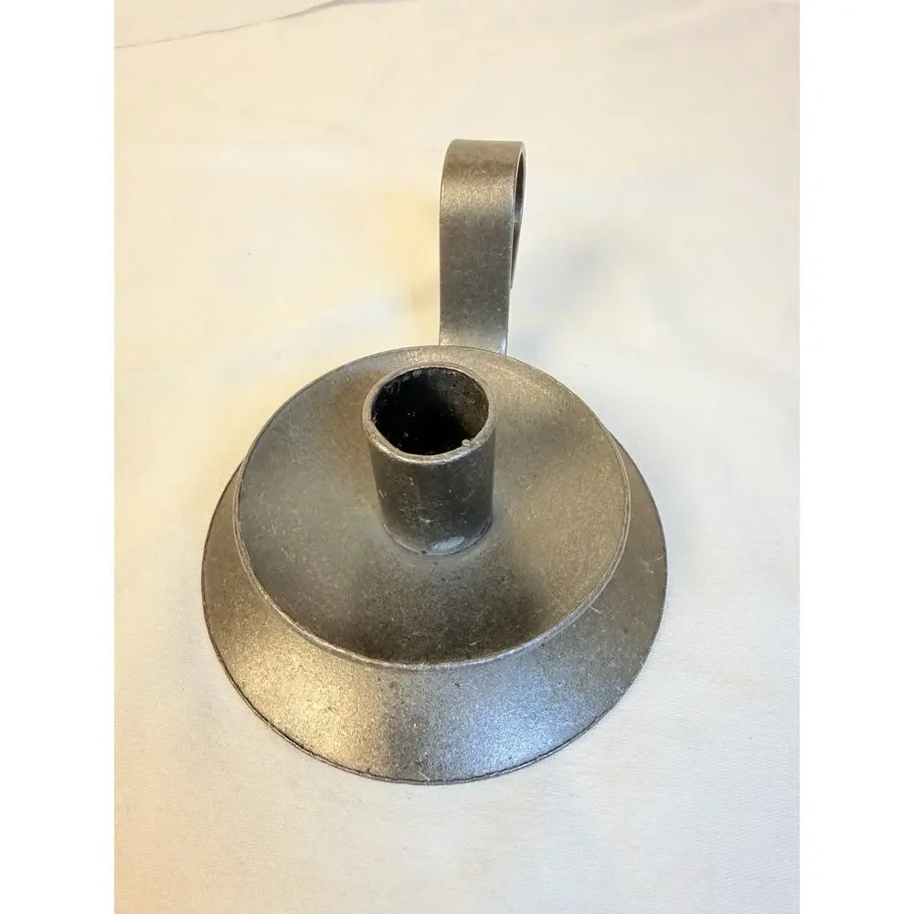 Vintage Hand Forged Iron Colonial Chamber Candle Holder